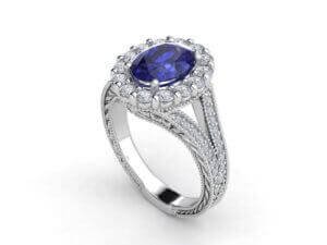 Fine sapphire ring