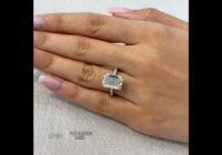 4.62 carat Emerald Cut Lab Diamond Engagement Ring