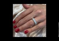 6.55 CT EMERALD CUT DIAMOND SHARED PRONG ETERNITY BAND