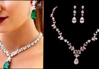 Elegant diamond necklace for women's