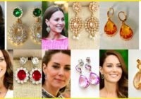 Royal family Queen Elizabeth daughter in law Kate Middleton earrings collection