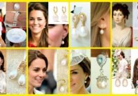 Kate Middleton wearing pearl earrings