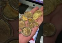 TURNING GOLD COINS INTO PENDANTS!!! #shorts