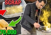 MELTING $170,00 WORTH OF SCRAP INTO A GOLD BAR!!!